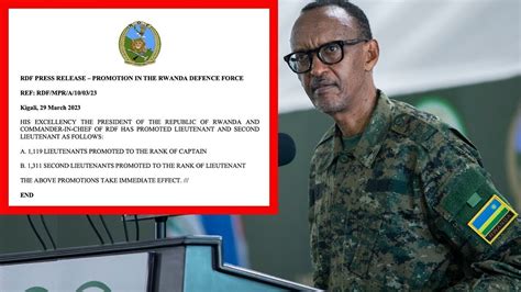 P Kagame Aratunguranye Akora Impinduka Zikomeye Mu Gisirikare Cy U