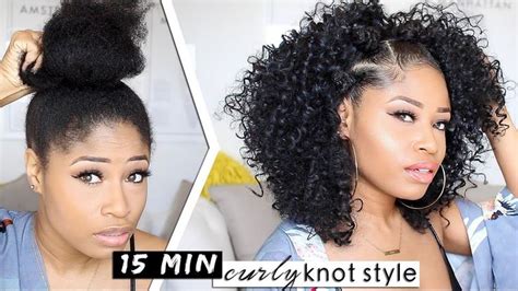 Easy 15 Min Knotted Curly Style Hair How To [video] Curly