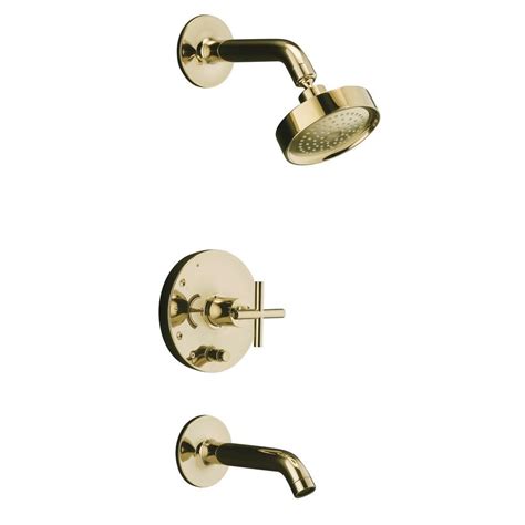 Kohler Rite Temp 1 Spray 1 Handle Pressure Balance Tub And Shower Faucet Trim Kit In Vibrant