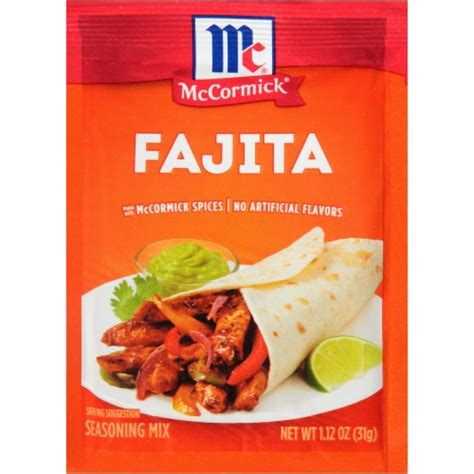 Mccormick Fajita Seasoning Mix 112 Oz Kroger