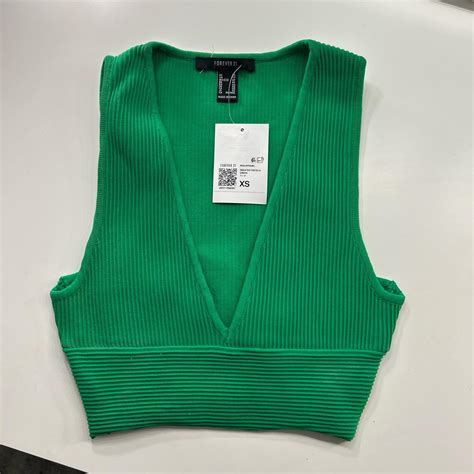 Forever 21 Womens Green Vest Depop