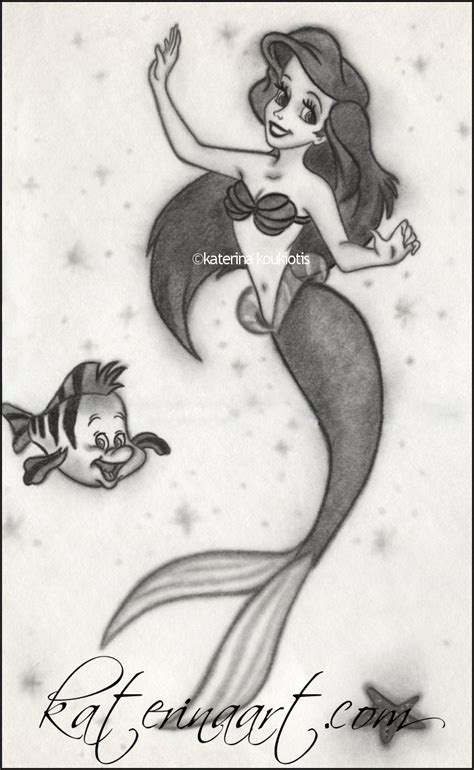 The Little Mermaid Old Drawing By Katerina Art On Deviantart