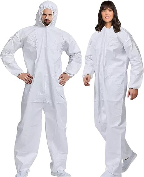 Medical Nation Hazmat Suits Disposable Size Options With Attached