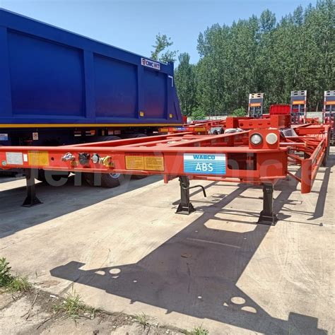 3axles 20FT 40FT Frame Shipping Chassis Skeletal Skeleton Semi Trailer