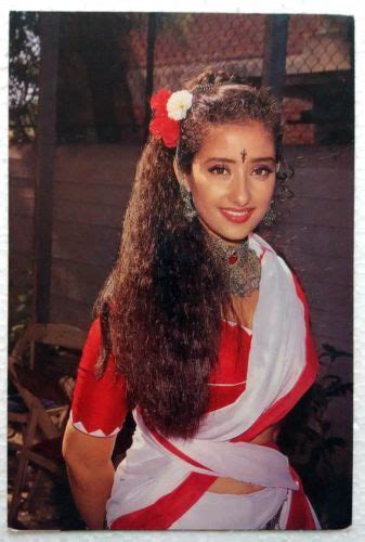 Bollywood Actress Manisha Koirala Rare Old Post Card Postcard Nepal