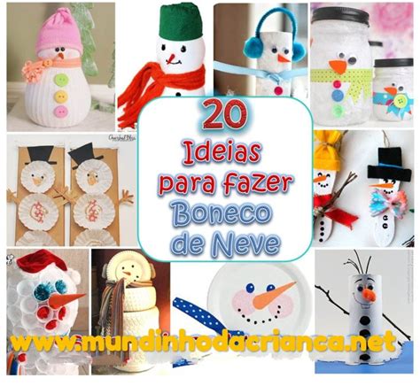 Como fazer um boneco de neve reciclável Mundinho da Criança