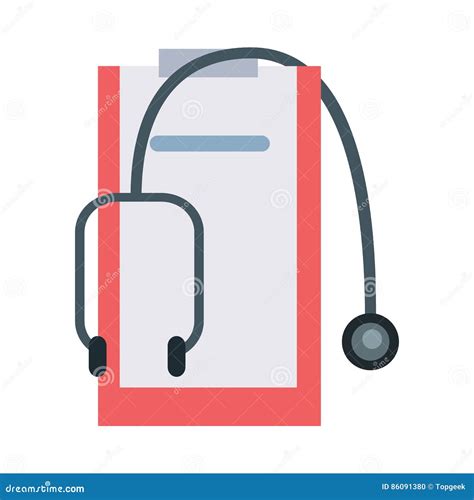 Accessories for Doctor Vector in Flat Design Stock Vector
