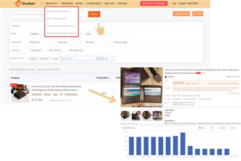 Etsyhunt Free Etsy Rank Products Shops Research Tools