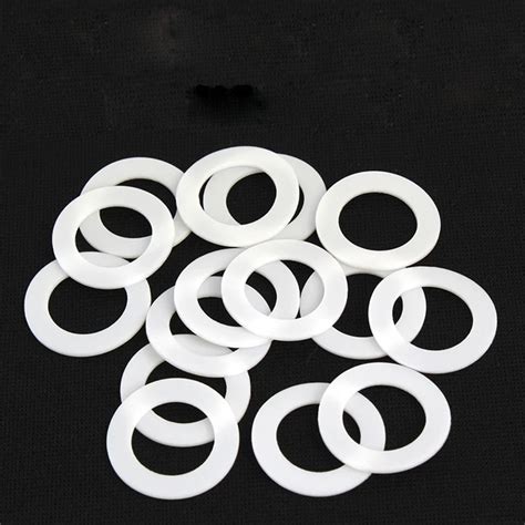 61pcs 7mm 3mm 1mm PTFE Washer Gasket Ring Flat High Temperature