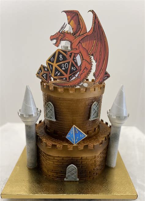 Dungeons And Dragons Cake In Dragon Cake Fondant Icing Cakes