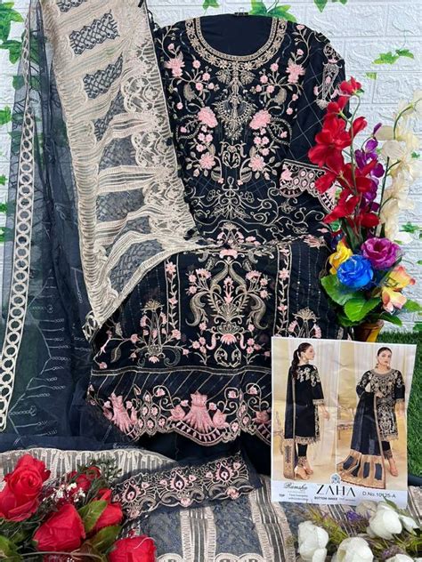 Zaha Ramsha Vol 9 Georgette Pakistani Suits Catalog The Ethnic World