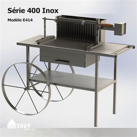 Barbecue Familial Tout Inox Avec Tournebroche Barbecue Savy