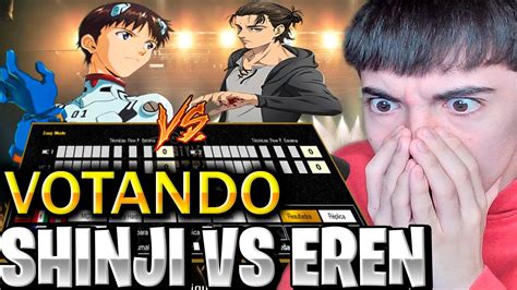 VOTANDO SHINJI VS EREN LAS EPICAS BATALLAS DE RAP DEL FRIKISMO YouTube