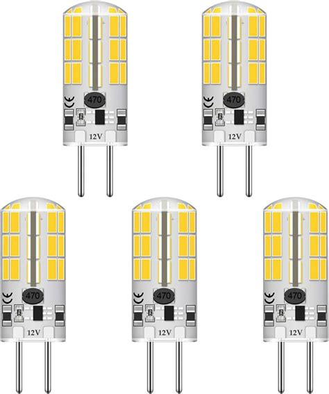 Gy G Bi Pin Base Led Bulb Watt Ac Dc V Silica Gel Crystal