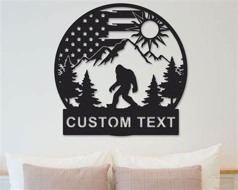 Personalized Bigfoot Sasquatch Metal Signs Indoor Outdoor Tms1354 Tom