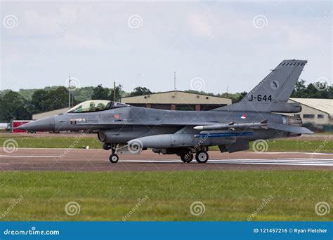 Aviones De Jet Militares Holandeses Reales Del Halcón De Koninklijke