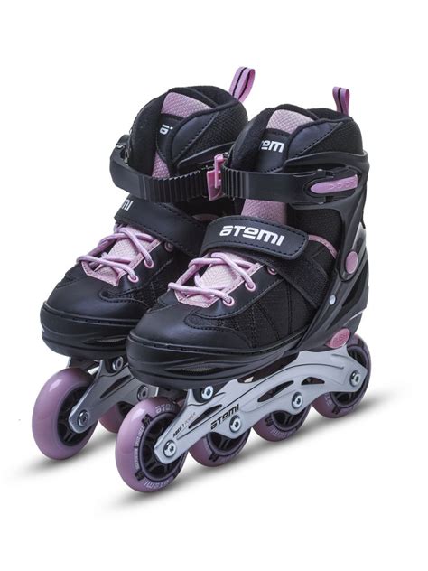 Ролики раздвижные Atemi, AIS01AL, L (38-41), PU72, 82A, ABEC-7 Carbon ...