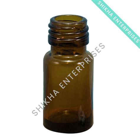 Ml Round Amber Glass Bottle Mm Ropp Neck At Rs Piece Glass