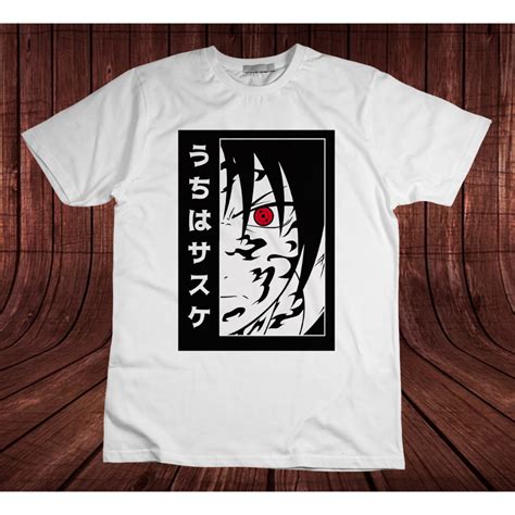 Camiseta Do Sasuke - Camiseta Naruto Anime Blusa do Sasuke Uchiha | Shopee Brasil
