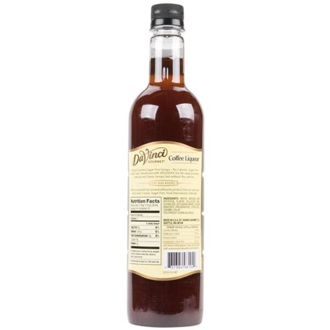 Davinci Gourmet 750 Ml Sugar Free Coffee Liqueur Flavoring Syrup