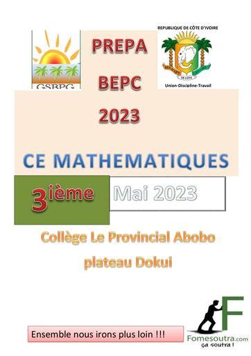 Prepa Bepc 2023 Maths By Tehua Pdf