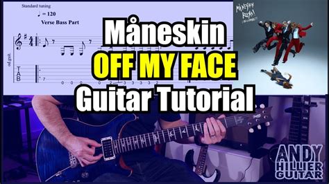 How To Play Måneskin Off My Face Guitar Tutorial Lesson Youtube