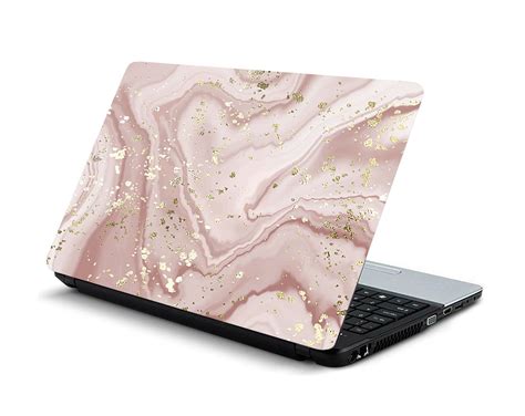 Pink Marble Laptop Skin Vinyl Dell Inspiron Hp Chromebook Etsy