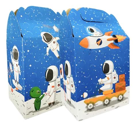 Cajas Dulceros Astronauta Fiesta Carton Aguinaldos Bolo Mercadolibre