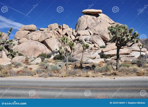 Cap Rock in Joshua Tree National Park Stock Image - Image of high, highway: 202518609