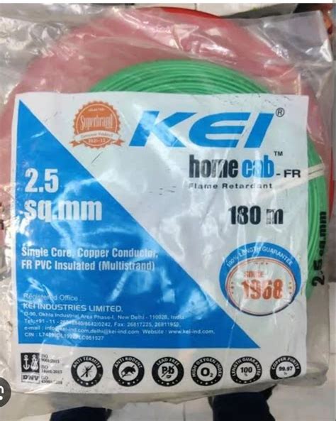 KEI 70 SQ MM SINGLE CORE COPPER WIRE FRLS Roll Length 100 M Wire