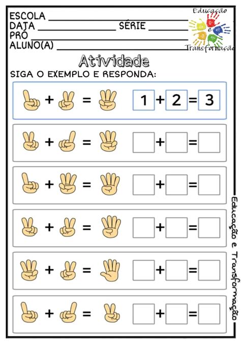 Adição Atividade Para Trabalhar A Operação Matemática De Adição ~ Atividades Escolares