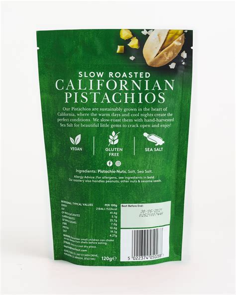 Forest Feast Slow Roasted Sea Salt Californian Pistachios French