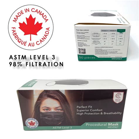 Black KN95 Disposable 4-layer Face Mask, 20-pack