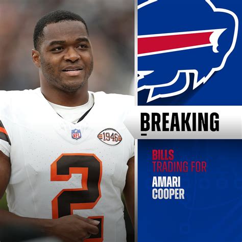 Breaking News Amari Cooper Traded To Bills From Browns Breaking