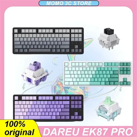 Dareu Teclado Mec Nico Personalizado EK87 Pro Perif Rico Inal Mbrico