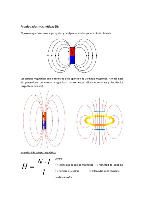 Propiedades Magn Ticas I Propiedades Magn Ticas I Dipolos