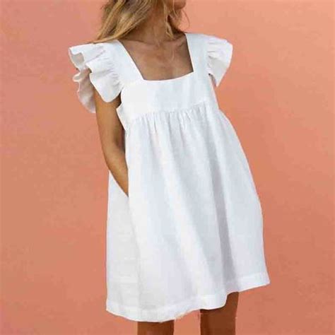 Women Flounced Mini Dress on Storenvy