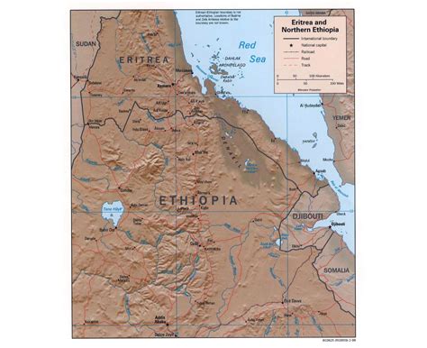 Maps Of Eritrea Collection Of Maps Of Eritrea Africa Mapsland