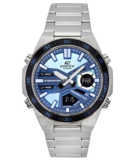 Reloj Casio Edifice Standard Cron Grafo Anal Gico Con Esfera Azul De