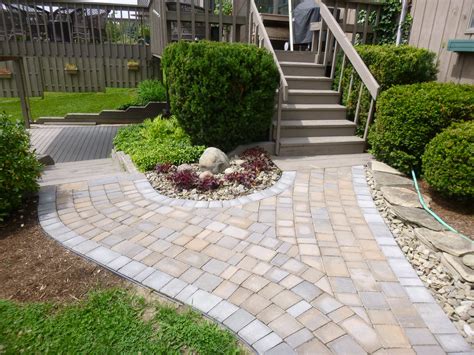 Fire Pit And Paver Walkway