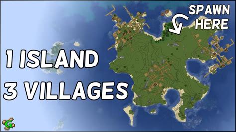 The 3 Village In 1 Island Seed At Spawn YouTube