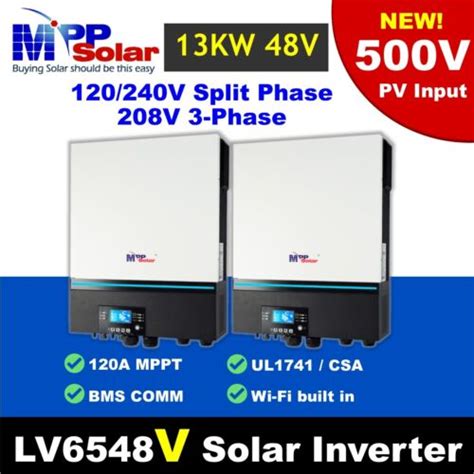 13kw 48v Split Phase 110v 220v Mpp Solar Inverter High Pv 500v 2 Pcs