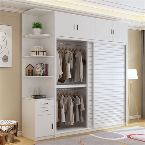 Sliding Door Wardrobe Bedroom and Household Modern Minimalist Master Bedroom Sliding Door ...