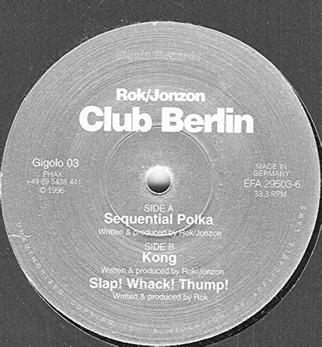 Club Berlin Vinyl Rok And Jonzon Amazon Ca Music