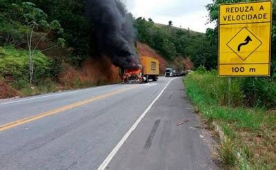 Carreta Dos Correios Pega Fogo Na BR 101 Prefeitura De Ipiau