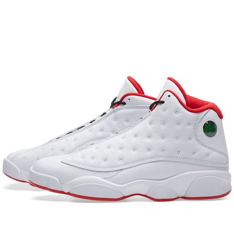 Nike Air Jordan 13 Retro White, Metallic Silver & Red | END. (US)