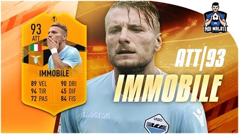 FIFA 19 CIRO IMMOBILE UEL PREMIUM 93 Player Review ITA YouTube