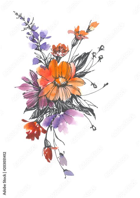 Nature Flower Images Drawing Infoupdate Org