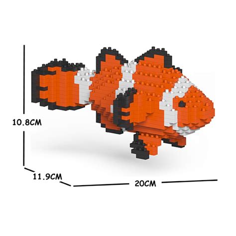 Jekca Clownfish 01s Lego Sculpture Construction 4d Brick