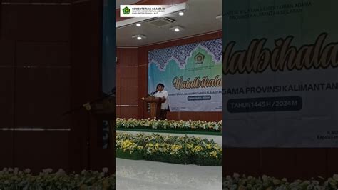 Halalbihalal Keluarga Besar Kemenag Prov Kalsel Bersama Pcnu Pc